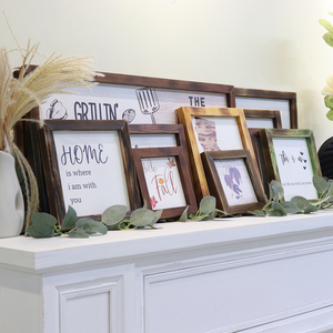 Cá nhân mộc mạc gỗ placards với chữ cái cổ điển trang trại tường nghệ thuật thăng hoa dấu hiệu ngoài trời văn phòng nhà Hộp quà tặng bao gồm - Product Image 5