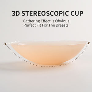 XW001 נשים בתוספת גודל לשימוש חוזר דבק סטרפלס סיליקון Push-Up חזייה - Product Image 4