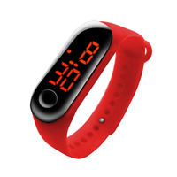 Jam tangan LED olahraga anak Pria Wanita, jam tangan gelang elektronik LED Digital tahan air layar sentuh 2025