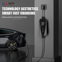 Cargador Portátil para Vehículos Eléctricos GDON GBT 22kW Trifásico 32 Amperios Nivel 2 AC, Estación de Carga para Vehículos Eléctricos IP65, Conexión Directa