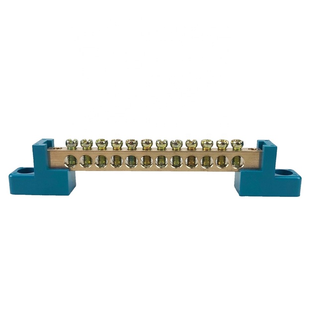 Chaer 10 Holes Terminal Connector Bus Bar and Electrical Earth Neutral Link Bars with Base Wiring Accessories