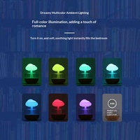 Humidificateur créatif en forme de goutte de pluie, diffuseur d'aromathérapie, lampe champignon colorée effet pluie, éclairage d'ambiance à dégradé pour huiles essentielles