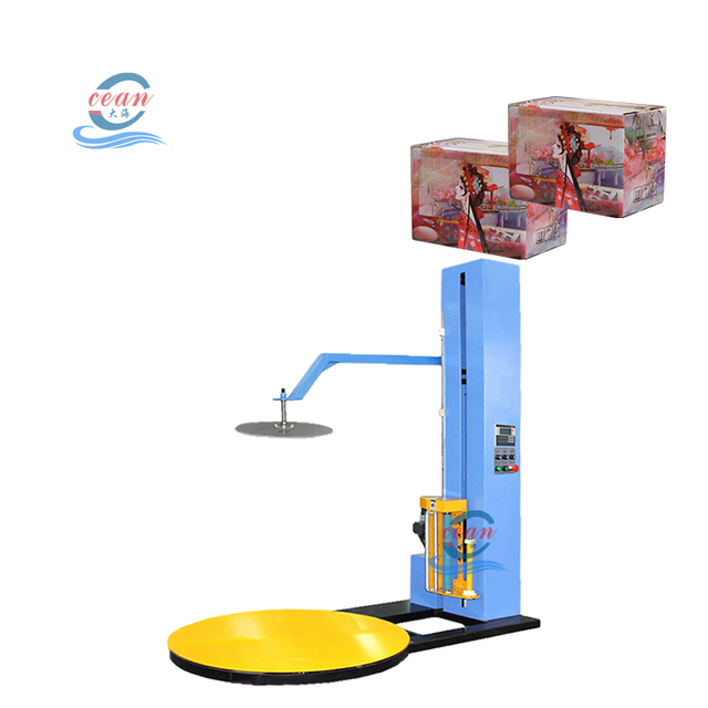 On Sale Cardboard Box Tray Winding Packing Tying Machinery Corrugated Pallet Wrapping Machine