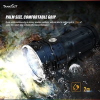 TANK007 KC11 haute lumens Linterna lampe de poche de travail rechargeable lampe torche haute puissance longue portée lampe de poche LED super lumineuse
