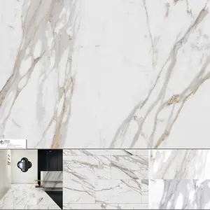 Stone Design High Glossy Series Marble Grain PVC Decorative Film For Hot Press Wall Decor Vacuum Film