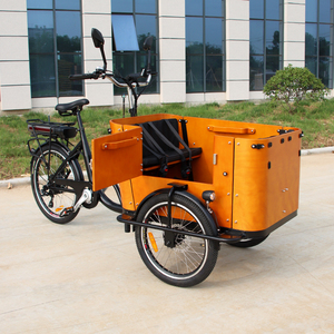 Vélo cargo électrique familial avec moteur arrière 250W 500W, conforme aux normes européennes, avec <span class=keywords><strong>porte</strong></span> latérale, tricycle électrique pour enfants, meilleure vente - Product Image 2
