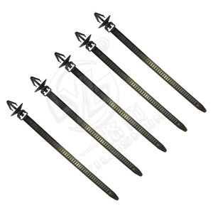 Bridas para cables Smooth Sailing Serie Q de nailon autoblocantes con cabezal de aviación, resistentes a altas temperaturas, para arneses de cableado - Product Image 1