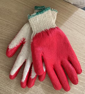 Gants de sécurité vietnamiens en caoutchouc anti-coupure et antidérapants, revêtement en latex de coton réutilisable, protection des mains pour le jardinage - Product Image 1