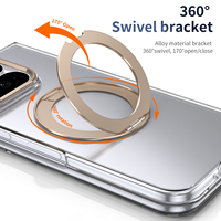 Coque magnétique à chargement sans fil pour Google Pixel 11 Pro Fold Pixel 10 Pro Fold, PC transparent avec protection d'écran en verre