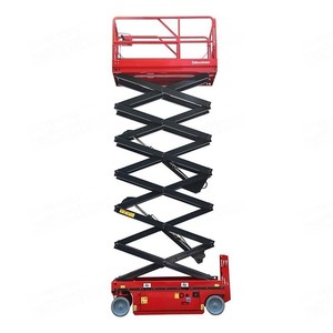 Plateforme élévatrice à ciseaux hydraulique miniature à trois points, <span class=keywords><strong>6m</strong></span>-20m, électrique, mobile, autopropulsée, capacité 320 kg, certifiée CE - Product Image 1