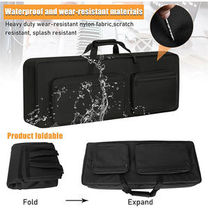 Portable Waterproof Dust <b>Cover</b> Adjustable Straps Padded 61 Keys Electricity Piano <b>Keyboard</b> Gig Case Bag - Product Image 3
