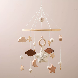 Vendita calda giocattoli appesi per neonati luna stella nuvola Baby culla cellulari per ragazzi e ragazze - Product Image 4