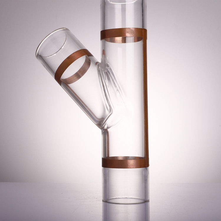 Высокая термостойкость 3,3 труба из боросиликатного стекла конвейерная лента Pyrex Glass Y-образная конвейерная труба