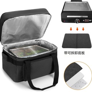 Portable Electric Grill With Storage Bag Dual Layer Non Stick Cooking Surface For Indoor Barbecue Use - Product Image 3