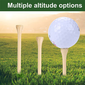 Tees de golf en bambou, emballage individuel, tees de golf en vrac, tees en bambou - Product Image 2