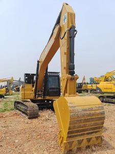รถขุด CAT 320 มือสอง แบบตีนตะขาบ สีเหลือง อุปกรณ์ก่อสร้าง เครื่องจักรขุดดินสำหรับงานหนัก - Product Image 3