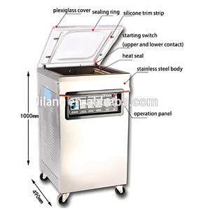 Excelente filete de pescado Máquina de envasado al vacío Vsp Máquinas de envasado al vacío de piel Máquina de envasado Lata de vacío Cola - Product Image 5