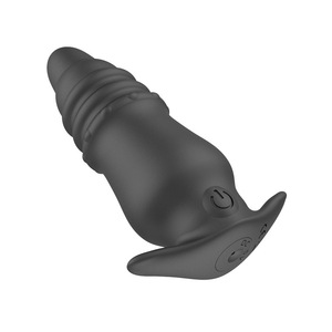 Jiuxi anal plug black gay anal dilator rear vagina sex toy coarse pull bead anal plug - Product Image 2