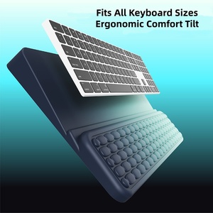 Custom Color Memory Foam Ergonomic Computer Tilted Keyboard Stand with Massage Dot Wrist Rest Support Pad for Office Home OEM - Product Image 3