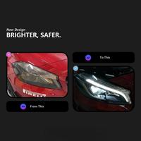 Faros Delanteros LED Modificados para Mercedes Benz Clase A W176 2013-2018, Sistema de Iluminación Delantera Enchufable