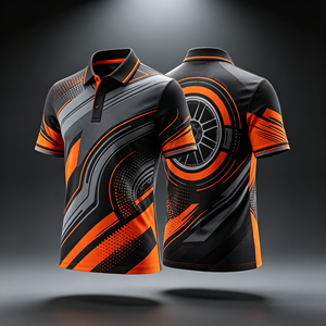<span class=keywords><strong>Polo</strong></span> da Uomo Personalizzata Originale di Fabbrica per Corse Automobilistiche, Maglia a Maniche Corte in Rete per Team Motociclistici, Grafica Auto OEM - Product Image 3