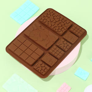 แม่พิมพ์คุกกี้เค้กช็อคโกแลตซิลิโคนวาฟเฟิลแผ่นเต็มรูปแบบแตกต่างกันทำด้วยมือหลายขนาดรูปร่างไม่สม่ำเสมอ - Product Image 2