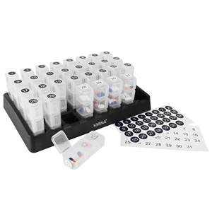 Organizzatore di Pillole Mensile con 3 Scomparti, Organizzatori di Pillole Mensili, Organizzatore di Pillole KMINA K40016 - Product Image 5