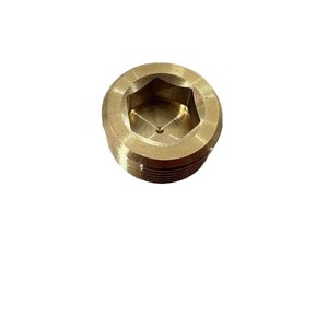 Brass Internal Hex Thread Plug NPT 34 12 38 14 18 Pipe Fitting Rigid Conduit Accessory - Product Image 1