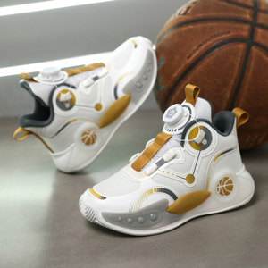 Chaussures de basket-ball pour garçons, empeigne en mesh, semelle extérieure en caoutchouc, semelle intermédiaire en EVA, doublure en mesh, été 2024 - Product Image 3