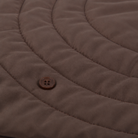 Tapis de voyage matelassé léger et portable pour chien, résistant à l'eau, pliable, avec poignée et bouton, en coton, pour voiture