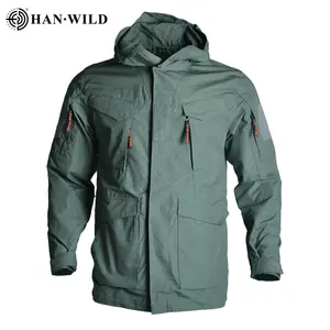 हान जंगली बीहड़ और टिकाऊ छलावरण windproof सामरिक काम जैकेट बहु मशीन जैकेट