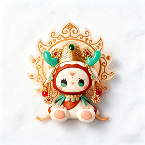 Figura Decorativa Tradicional Chibi, Adorno Retro de Diseño, Juguete Artístico de Moda, Muñeca Coleccionable, Decoración para el Hogar, Regalo - Product Image 4