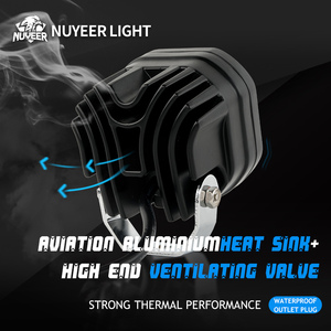 ไฟสปอร์ตไลท์ LED สำหรับมอเตอร์ไซค์ 4D ขนาด 3 นิ้ว แสงคู่ สีขาว-สีเหลือง ใช้เป็นไฟหน้า ไฟตัดหมอก อุปกรณ์เสริมสำหรับมอเตอร์ไซค์ รถยนต์ รถบรรทุก รถ SUV รถ ATV กำลังไฟ 40W 12V 24V - Product Image 3