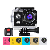 Casques étanches grand angle 4K 1080P HD WiFi Caméra d'action sportive Vlog pour moto / vélo / casque