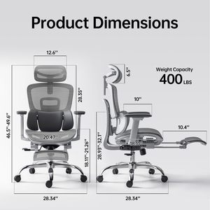 Ghế lưới văn phòng hiện đại, thiết kế công thái học, thoải mái, có chức năng ngả lưng, xoay, tựa đầu điều chỉnh, dùng cho nhà máy. - Product Image 2