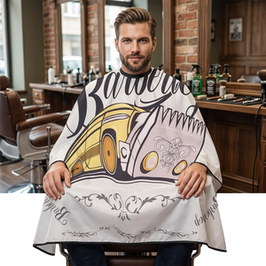 Cape de Coiffure de Luxe, Robe de Salon Professionnelle, Tablier de Barbier Élégant, Équipement de Coupe de Cheveux Personnalisable en Couleur et Design - Product Image 1