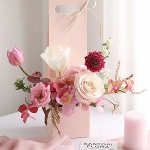 Handheld <b>flower</b> waterproof kraft paper gift <b>box</b>, customizable according to needs - Product Image 6