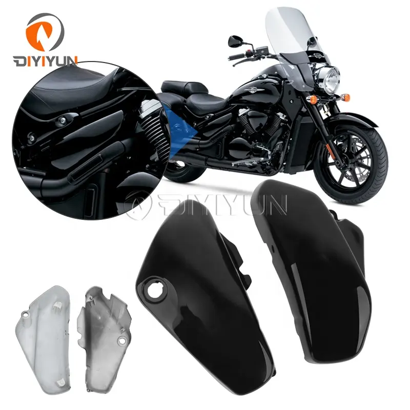 Capas laterais para bateria de motocicleta, para suzuki vibrador voluisa c50 vl400 vl800 2010-2019