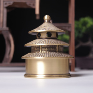 Quemador de incienso del Templo del Cielo de cobre puro, adorno creativo, espiral de incienso para interiores del hogar, purificador de aire, Templo del Cielo - Product Image 5