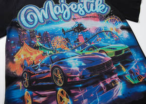 เสื้อยืดผู้ชายขายดี คุณภาพเยี่ยม สไตล์ฮิปฮอป แขนสั้น ยี่ห้อ MAJESTIKS แฟชั่นแนวสตรีทสุดเทรนด์ ของใหม่ ลุควินเทจ - Product Image 2