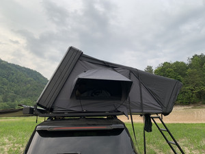 Tente de toit ouvrante latérale 4 saisons Overland 4x4, coque rigide en aluminium, durable, installation rapide, 4 personnes XL, imperméable, SUV, pliable, RTT - Product Image 3