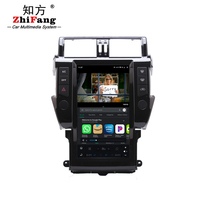 Écran tactile Android 13 de 13,6 pouces 4/64G 8/128 Go pour Toyota Prado 2010-2013, navigation GPS, lecteur DVD de voiture avec 4G