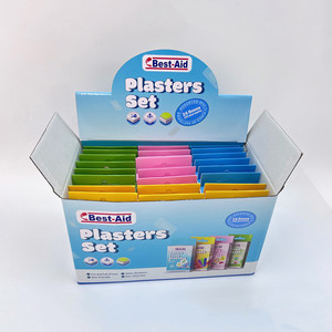 Best-Aid Plasters <b>Set</b> 24 Boxes Children's Bandages Waterproof Breathable Cartoon <b>Square</b> Round Heart Shapes - Product Image 4