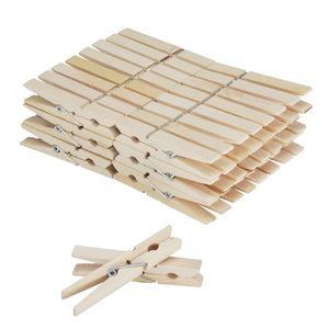 Pinces <span class=keywords><strong>à</strong></span> <span class=keywords><strong>linge</strong></span> en bois épingles en bois robustes, paquet de 50, boîtes de rangement pour vêtements de 2.9 pouces et bacs en fer Opp Bag Wood Rectangle Ws - Product Image 1