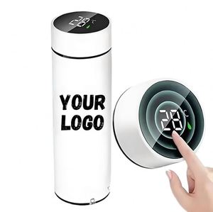 Bouteille d'eau intelligente en acier inoxydable avec logo personnalisé, cadeau promotionnel pour entreprise - Product Image 1