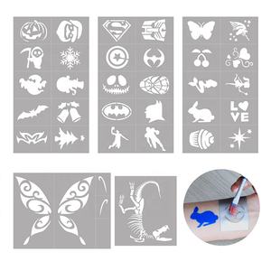 Paleta <span class=keywords><strong>de</strong></span> pintura facial con plantillas para uso profesional, producto en oferta - Product Image 4