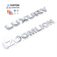 Crea tu Propio Emblema 3D Personalizado, Adhesivo Cromado de Lujo a Prueba de Agua para Carrocería, Logotipo/Insignia para Parrilla Delantera