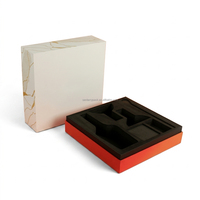 Coffret cadeau de verres à vin avec couvercle personnalisé, insert en EVA, emballage pour 1 bouteille de vin et 2 verres, coffret cadeau de vin rouge haut de gamme