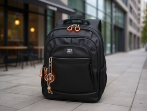 Zaino da uomo in nylon con chiusura a cerniera, scomparto per laptop di grande capacità, stile casual, spallacci regolabili, 20-39 litri - Product Image 2