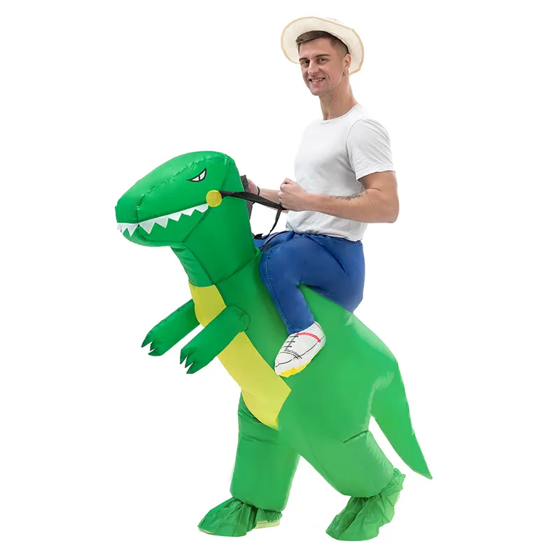 Welcome Custom Halloween Inflatable Dinosaur Costume T-rex Christmas Cosplay Fancy Dress For Adult